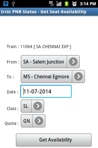 Irctc PNR Status - Preview 2
