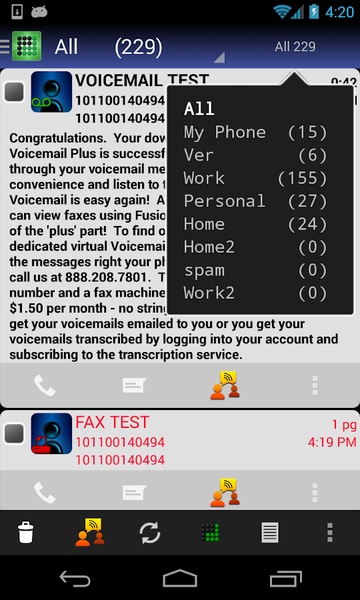 PF Voicemail+ - Preview 2