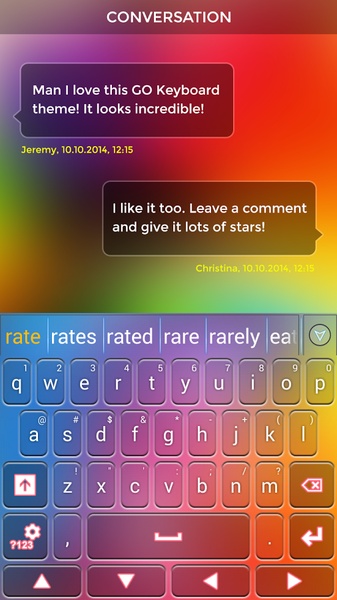 Color Keyboard Theme - Preview 9