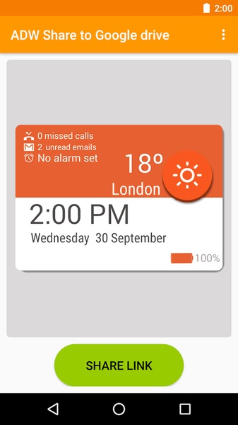 ADW Share to Google drive - Preview 2