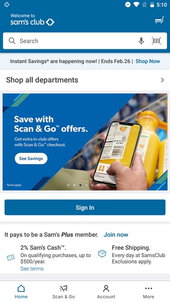 Mobile Savings - Sam's Club