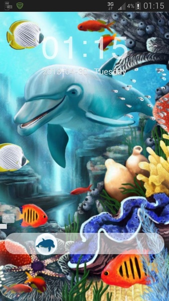 GO Locker Theme water fish - Preview 4
