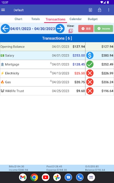MoBill Budget - Preview 15