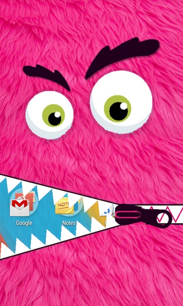 PinkMonsterZipperUnLock - Preview 1