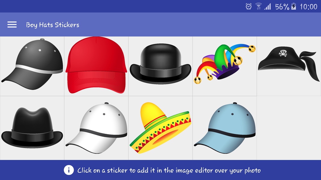 Boy Hats Stickers - Preview 3