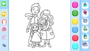 Happy Family Coloring Game screenshot 4