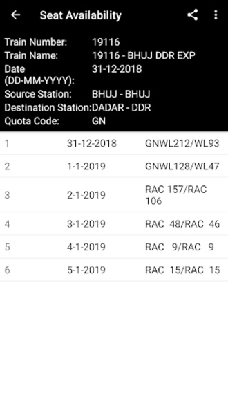 Indian Rail Enquiry - Preview 4