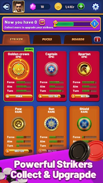 Carrom Lite-Board Offline Game - Preview 5