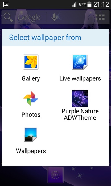 Purple Nature ADW Theme - Preview 2