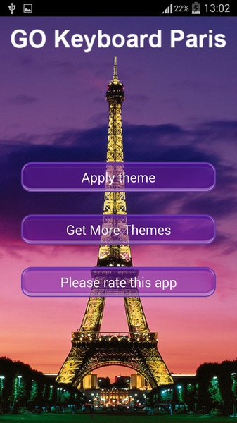 GO Keyboard Paris - Preview 1