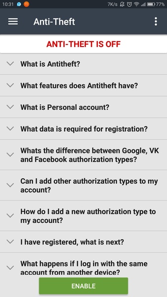 Taiga Mobile Security - Preview 5
