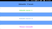 Mathtest screenshot 1