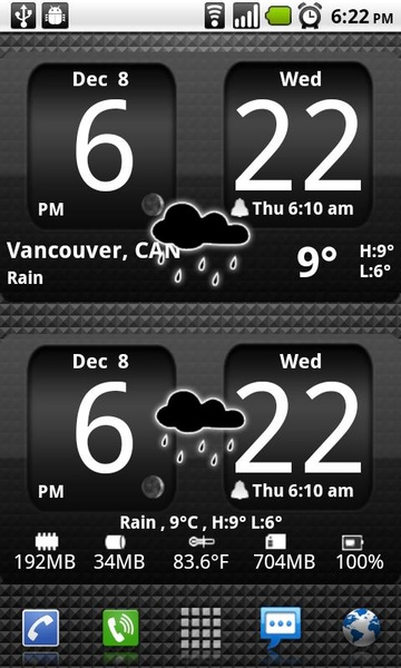 FlipClock BlackOut Widget - Preview 6