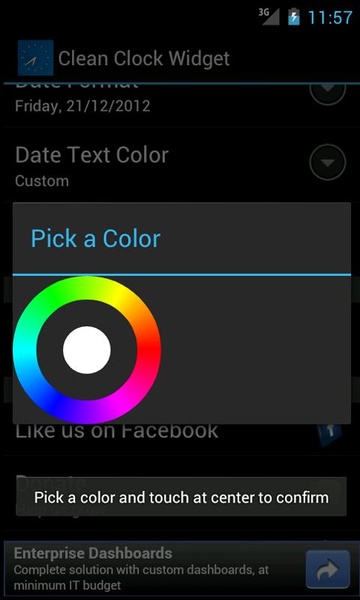 Clean Clock Widget - Preview 1
