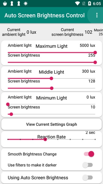 Auto Screen Brightness Control - Preview 1