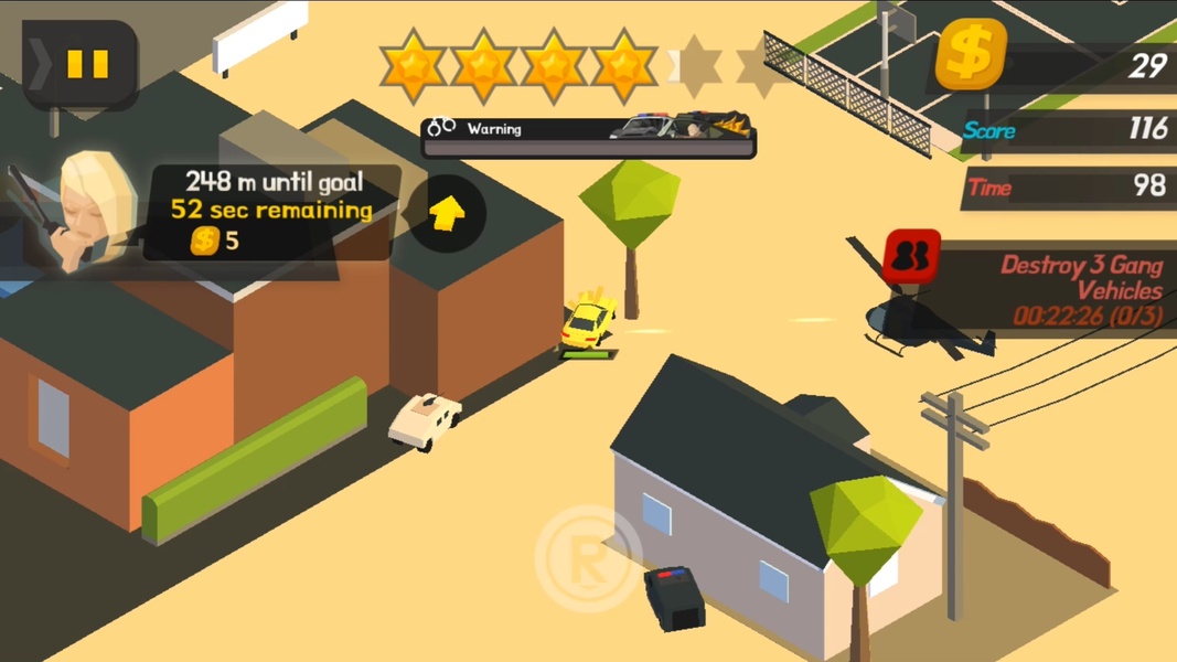 Fuja da polícia no game OFFLINE Burnout City (Android e iOS) - Mobile Gamer