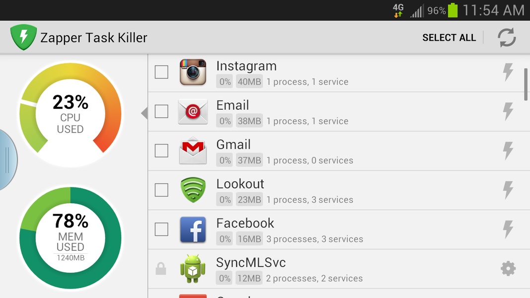 Zapper Task Killer - Preview 1