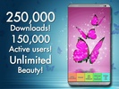 Pink Butterfly Live Wallpaper screenshot 1