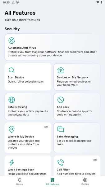 Kaspersky Mobile Security - Preview 4
