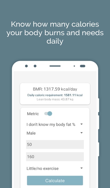 BMR calculator - Preview 3