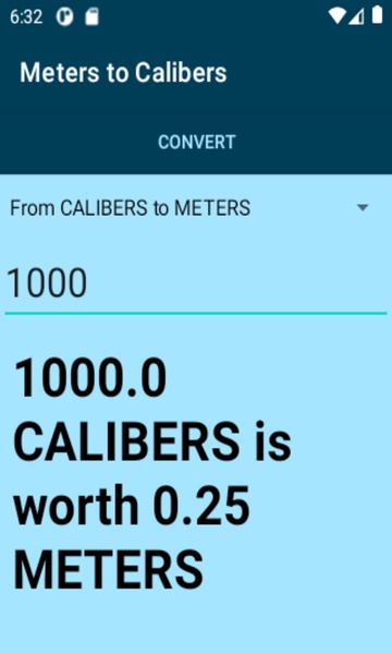 Meters to Calibers - Preview 2