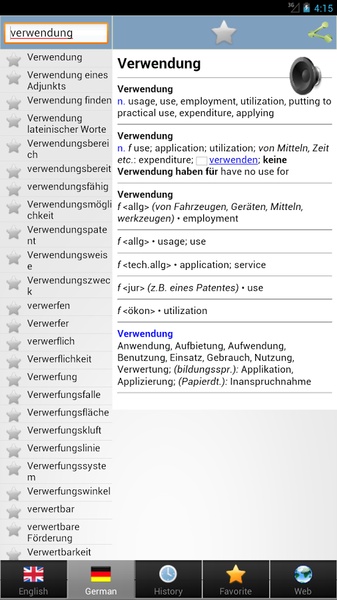 German best dict - Preview 1