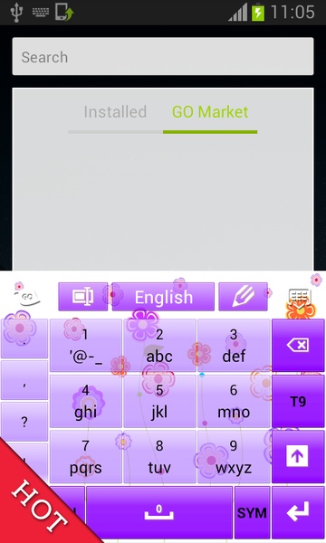 Flowers keyboard theme - Preview 8