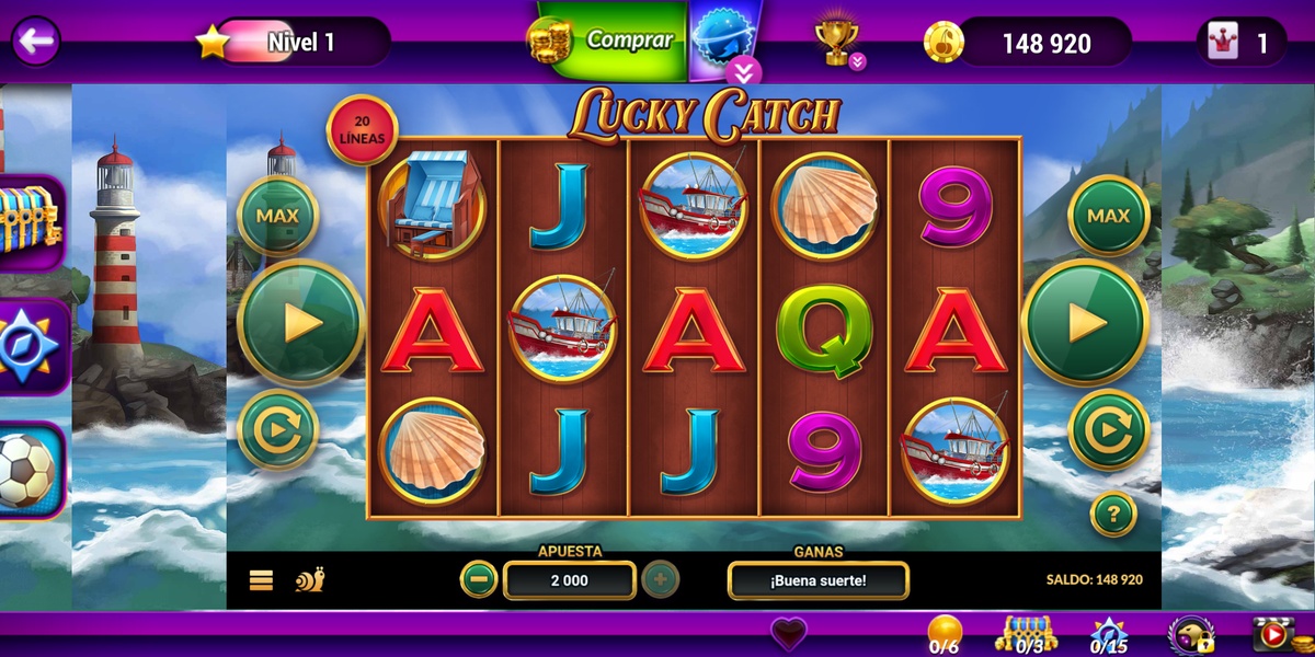 Interface de Myjackpot montrant les jeux et bonus