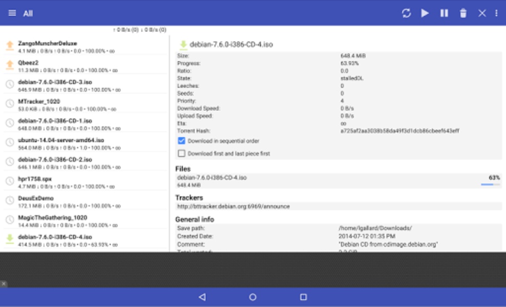 qBittorrent Client - Preview 7