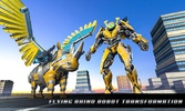 Flying Rhino Robot Games - Transform Robot War screenshot 7