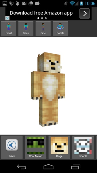 Skin Creator for MineCraft - Preview 4