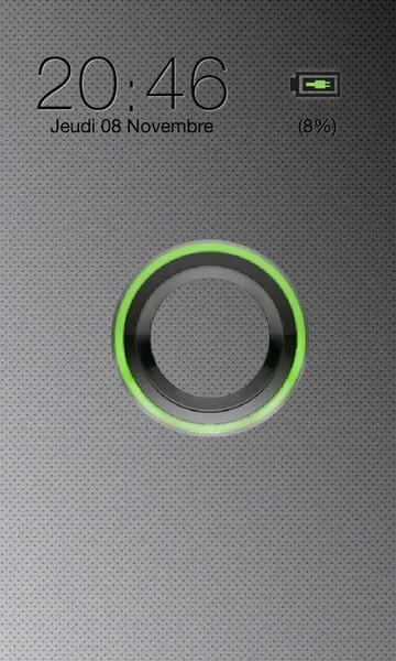Sense Ring Green GO Locker Theme - Preview 1