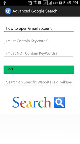 Advanced Google Search - Preview 3