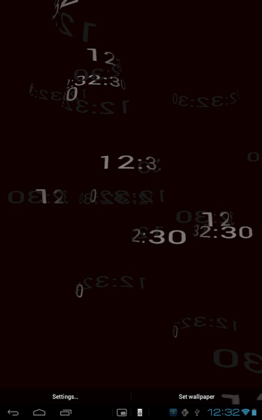 5D Digital Clock HD Live Wallpaper - Preview 3