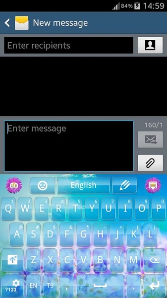 GO Keyboard Flowers - Preview 2