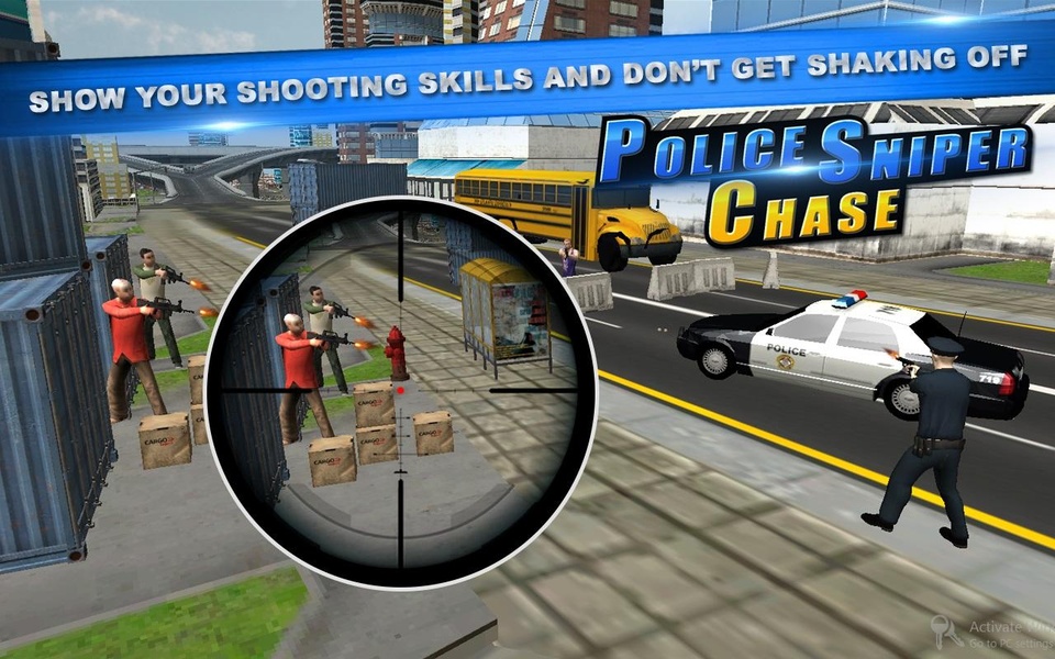 Police Sniper Chase Car 3D - Preview 3