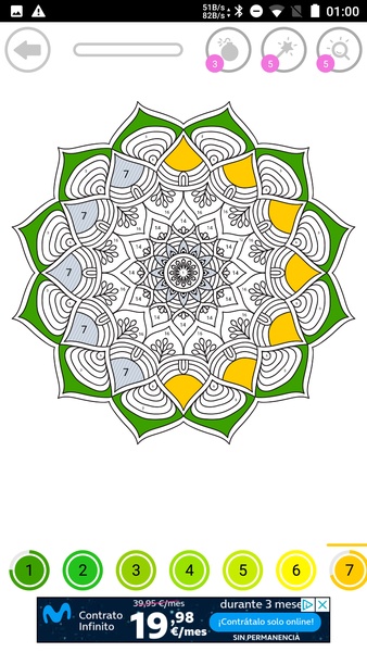 Mandala Color by Number - Preview 1