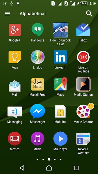 Z5 launcher theme - Preview 4