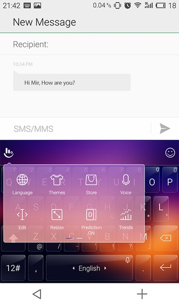 TouchPal SkinPack Twilight Glass - Preview 1