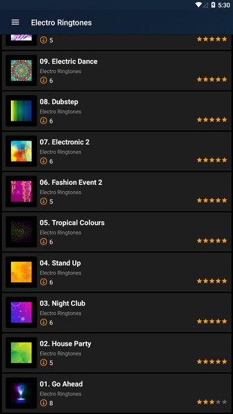Electro ringtones - Preview 3