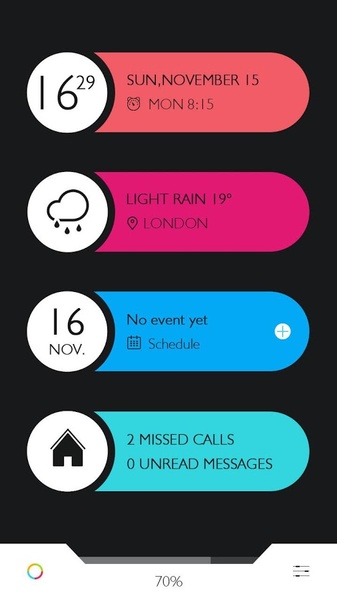 GO Locker Color Bar Theme - Preview 2