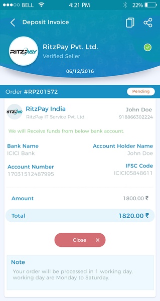 RitzPay Bitcoin Wallet - Preview 12