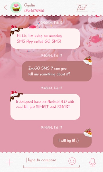 GOSmsFontToshiyana - Preview 3