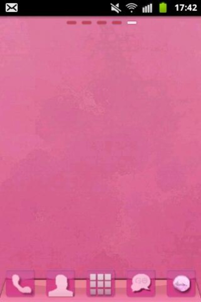 GO Launcher EX Theme Pink - Preview 5