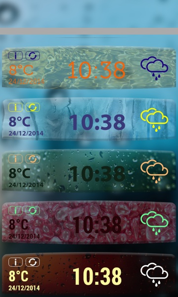Transparent Weather Clock App - Preview 1