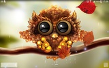 Autumn Little Owl Wallpaper screenshot 3