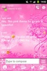 GO SMS Pro Theme Pink Flowers screenshot 2