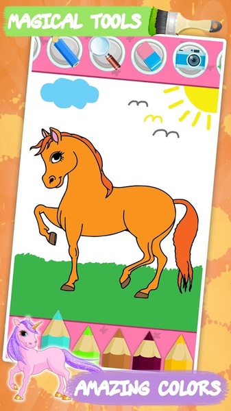 Unicorns Coloring Book - Preview 5