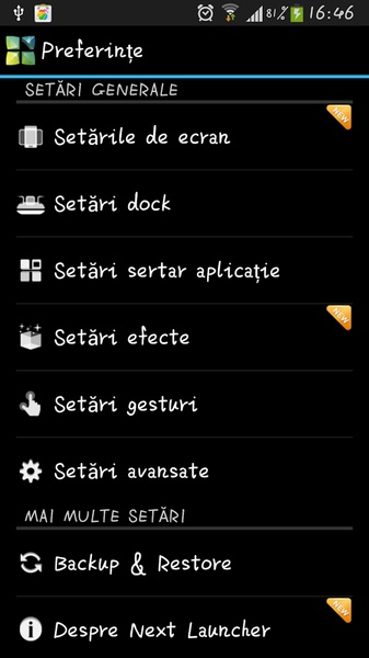 Romanian package for Next Launcher - Preview 1