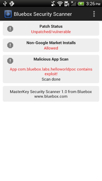 Bluebox Security Scanner - Preview 3